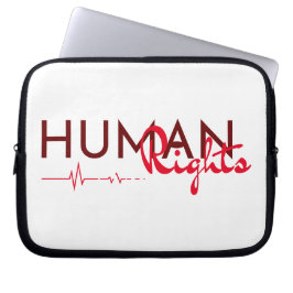 Levenslijn van de mensenrechten laptop sleeve