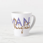 Levenslijn van de mensenrechten latte mok (Rechterhoek)