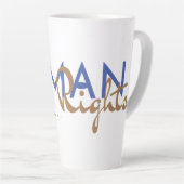 Levenslijn van de mensenrechten latte mok (Rechterhoek)