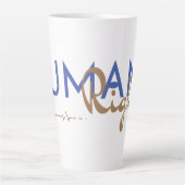 Levenslijn van de mensenrechten latte mok (Voorkant)