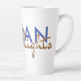 Levenslijn van de mensenrechten latte mok