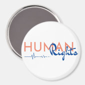 Levenslijn van de mensenrechten magneet (Voorkant / Achterkant)