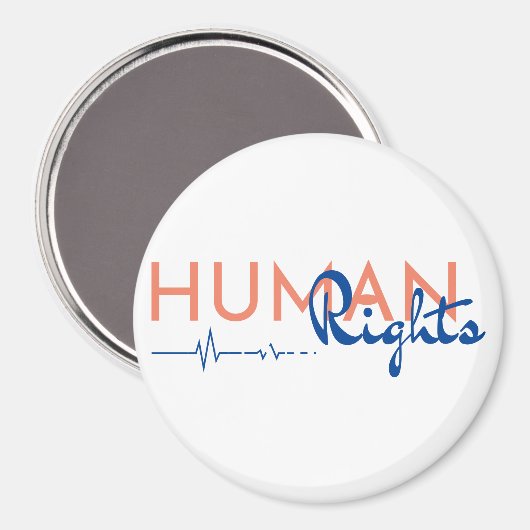 Levenslijn van de mensenrechten magneet (Voorkant / Achterkant)