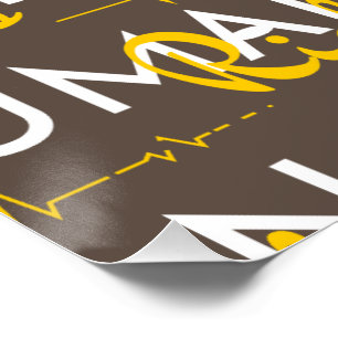 Levenslijn van de mensenrechten perfect poster