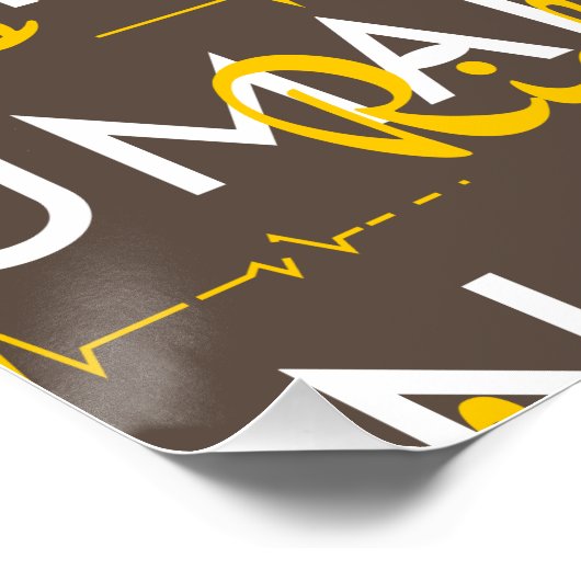 Levenslijn van de mensenrechten perfect poster (Hoek)