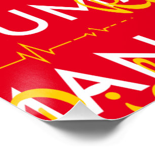 Levenslijn van de mensenrechten perfect poster