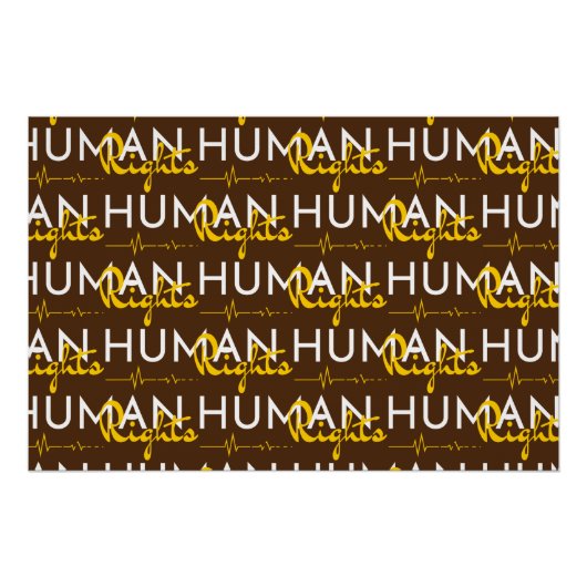 Levenslijn van de mensenrechten perfect poster (Voorkant)