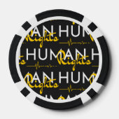 Levenslijn van de mensenrechten poker chips (Achterkant)
