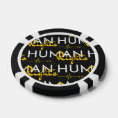Levenslijn van de mensenrechten poker chips (Enkel)