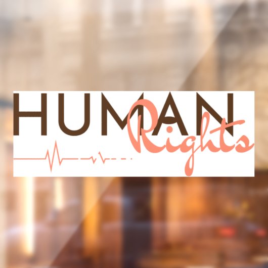 Levenslijn van de mensenrechten raamsticker (Vel 2)