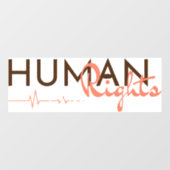 Levenslijn van de mensenrechten raamsticker (Vel)