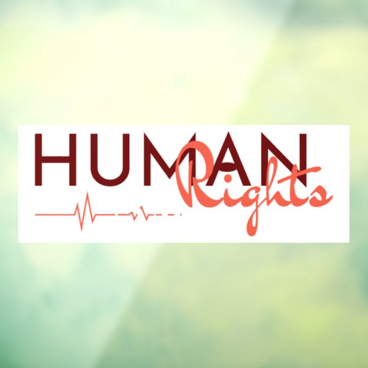 Levenslijn van de mensenrechten raamsticker (Vel 3)