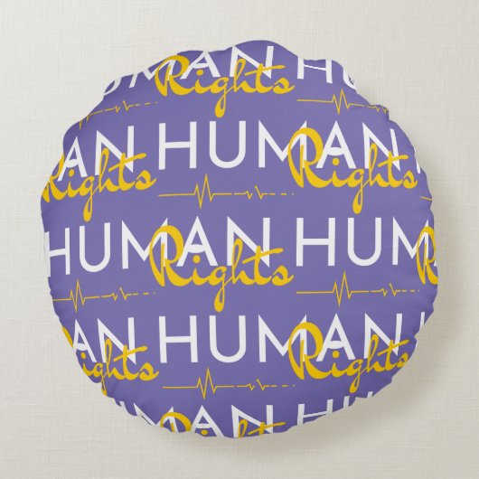 Levenslijn van de mensenrechten rond kussen (Achterkant)