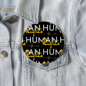 Levenslijn van de mensenrechten ronde button 4,0 cm (In situ)