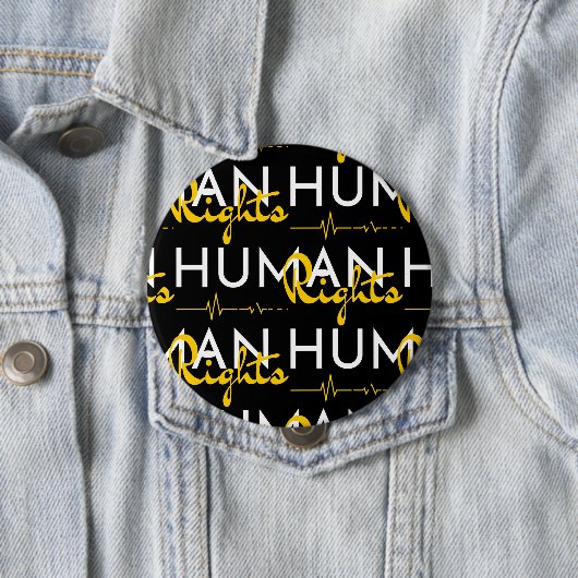 Levenslijn van de mensenrechten ronde button 4,0 cm (In situ)