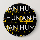 Levenslijn van de mensenrechten ronde button 4,0 cm (Voorkant)