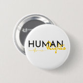 Levenslijn van de mensenrechten ronde button 5,7 cm (Voorkant /achterkant)