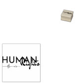 Levenslijn van de mensenrechten rubberstempel (Gestempeld)