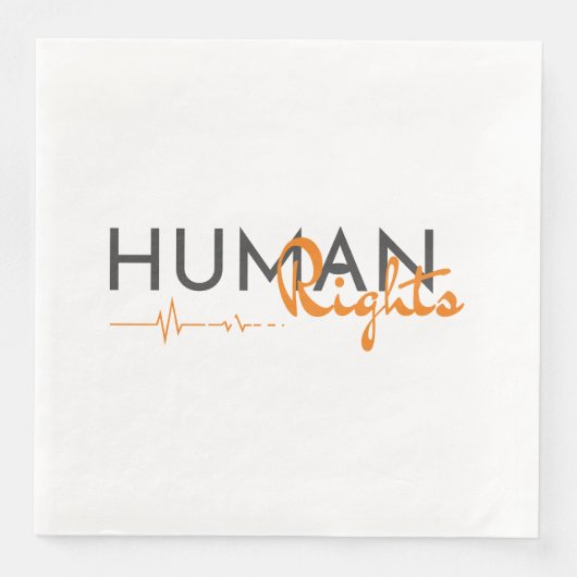 Levenslijn van de mensenrechten servet (Voorkant)