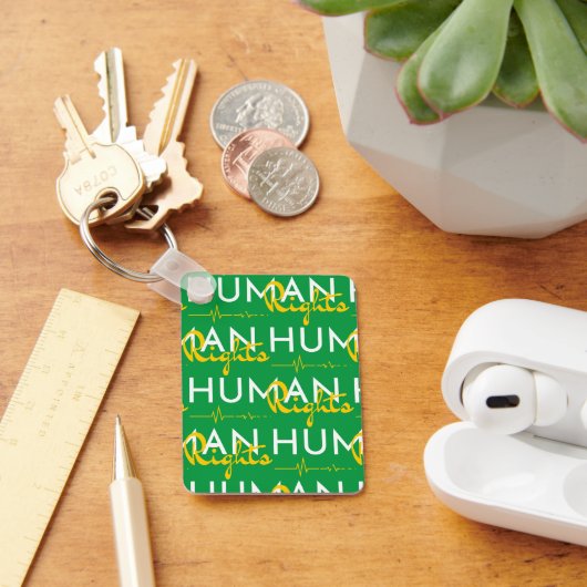 Levenslijn van de mensenrechten sleutelhanger (Bureau)