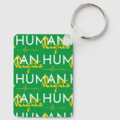 Levenslijn van de mensenrechten sleutelhanger (Achterkant)