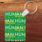 Levenslijn van de mensenrechten sleutelhanger (Achterkant)