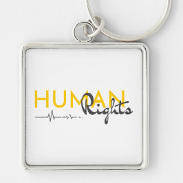 Levenslijn van de mensenrechten sleutelhanger
