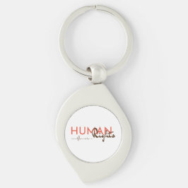 Levenslijn van de mensenrechten sleutelhanger