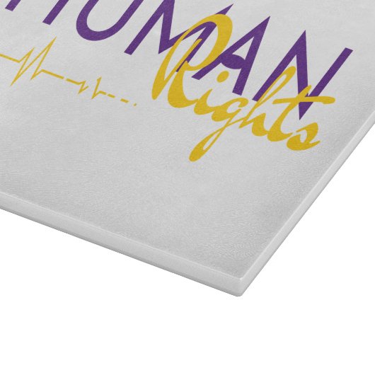 Levenslijn van de mensenrechten snijplank (Hoek)