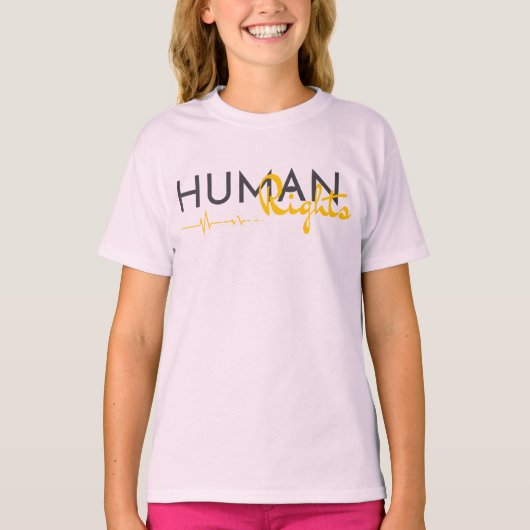 Levenslijn van de mensenrechten t-shirt (Voorkant)