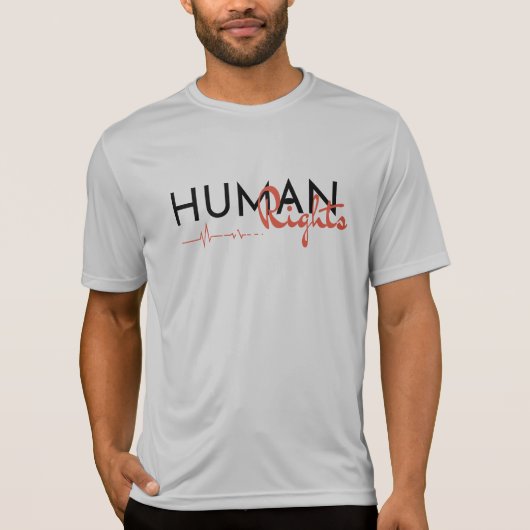 Levenslijn van de mensenrechten t-shirt (Voorkant)