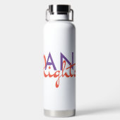 Levenslijn van de mensenrechten waterfles (Achterkant)