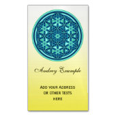 Levensloop / Blume des lebens - Button I Visitekaartje Magneet (Voorkant Verticaal)