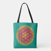 Levensloop / Blume des lebens - Button III Tote Bag (Achterkant)