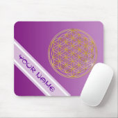 Levensloop / Blume des lebens - goud Muismat (Met muis)