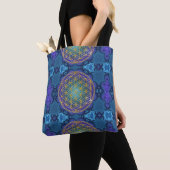Levensloop / Blume des lebens - goudfractal 1 Tote Bag (Dichtbij)