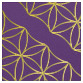Levensloop / Blume des lebens - grensgoud Stof (Close Up)