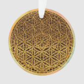 Levensloop / Blume des lebens - medaille goud Ornament (voorkant)