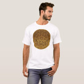 Levensloop / Blume des lebens - medaille goud T-shirt (Voorkant volledig)
