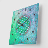 Levensloop / Blume des lebens - Ornament IV Vierkante Klok (Hoek)