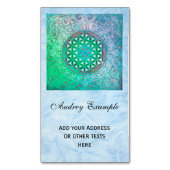 Levensloop / Blume des lebens - Ornament IV Visitekaartje Magneet (Voorkant Verticaal)