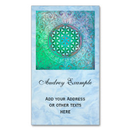 Levensloop / Blume des lebens - Ornament IV Visitekaartje Magneet