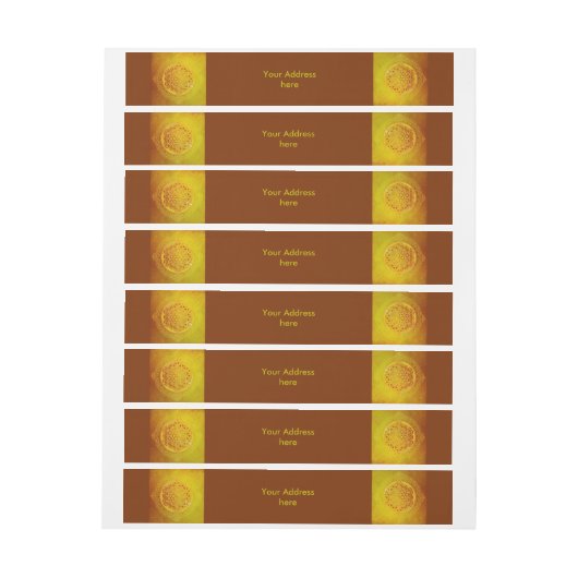 Levensloop / Blume des lebens - Ornament VII Omwikkelbaar Adreslabel (Vel)