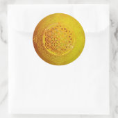 Levensloop / Blume des lebens - Ornament VII Ronde Sticker (Tas)