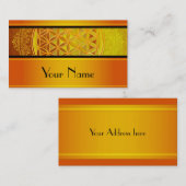 Levensloop / Blume des lebens - Ornament VII Visitekaartje (Voorkant / Achterkant)