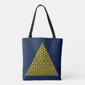 Levensloop / Blume des lebens - piramidegoud Tote Bag (Achterkant)