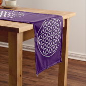 Levensloop / Blume des lebens - wit stempel Lange Tafelloper (Voorbeeld)