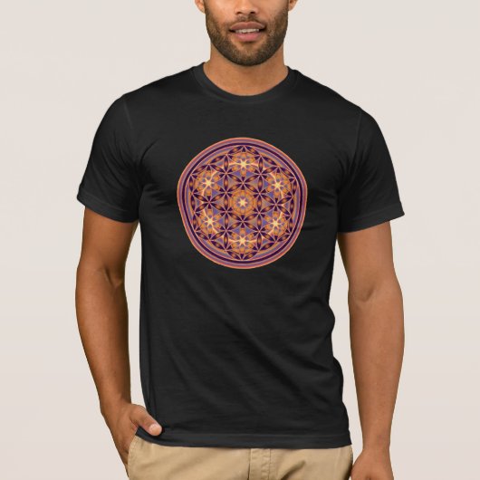 Levensloop - Button stijl 02 T-shirt (Voorkant)