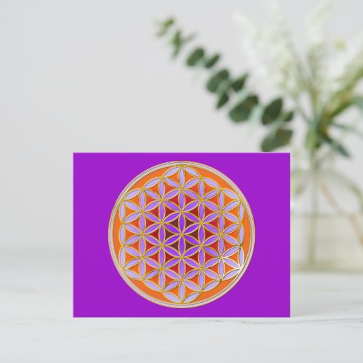 Levensloop - Button stijl 04 Briefkaart (Staand voorkant)