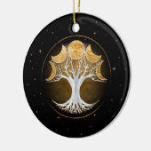 Levensloop en manen keramisch ornament (Links)